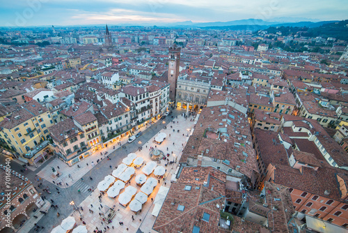 Piazza delle Erbe, the oldest square in Verona