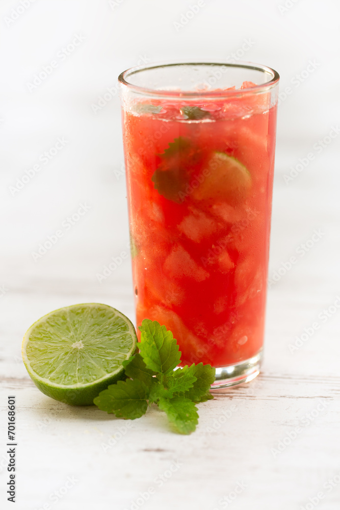 Cold fresh watermelon juice Cold fresh watermelon juice