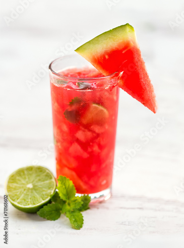 cocktail of watermelon with lime