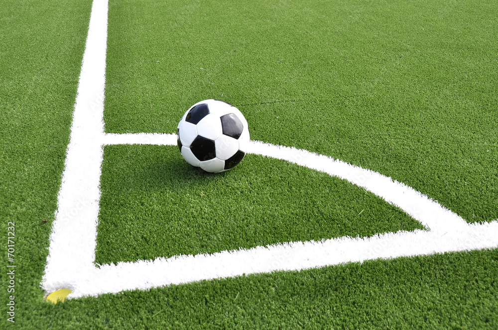 Soccer ball on the field Soccer ball on the field