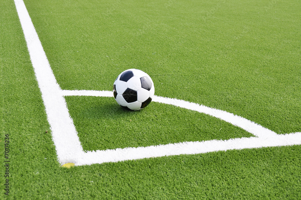 Soccer ball on the field Soccer ball on the field