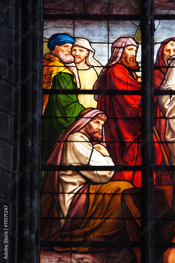 Fototapeta premium Vitrail de la Cathédrale ou d'une des églises de Limoges