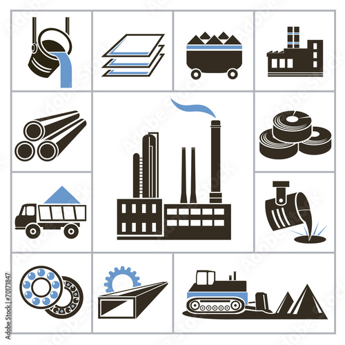 Heavy industry icons