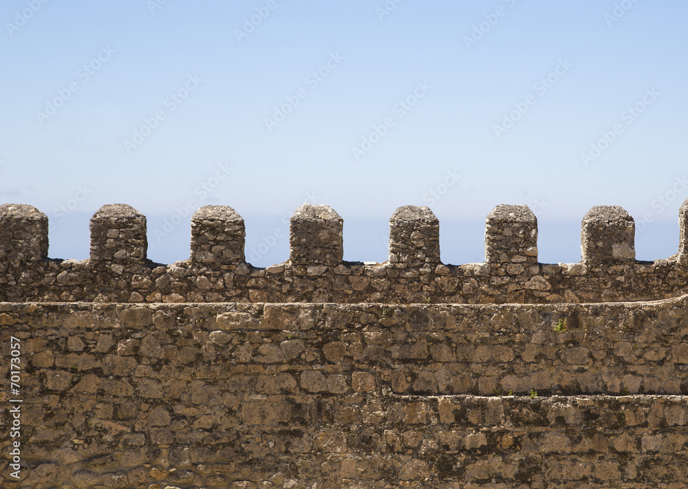 Part of old brick and stone wall / brick wall / fortress Part of old brick and stone wall / brick wall / fortress
