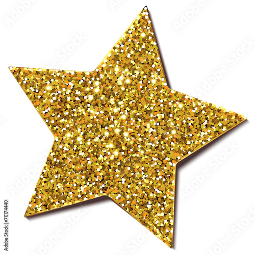 Weihnachtsstern Glitter/Gold