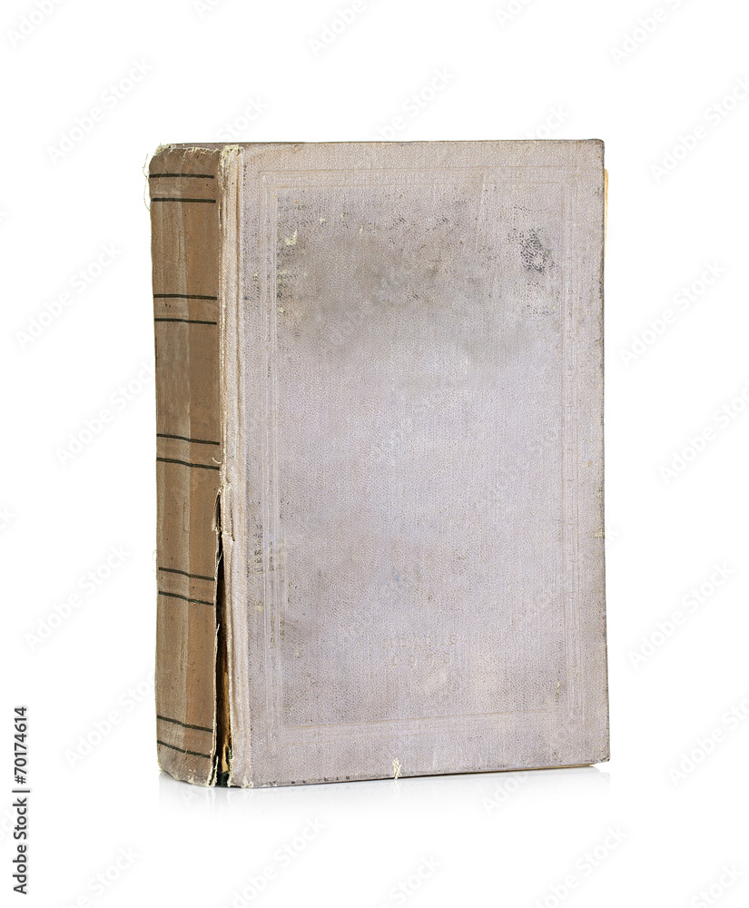 Naklejka premium Old book isolated on white background