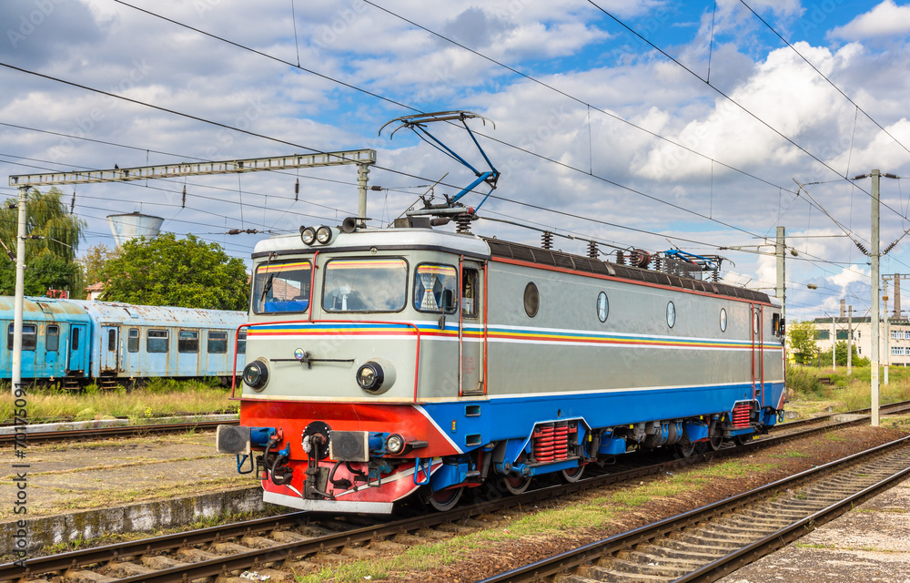 Locomotive in Cluj-Napoca station, Romania