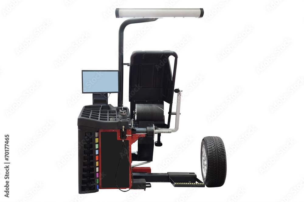 The image of tyre fitting machine The image of tyre fitting machine