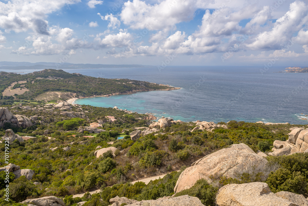 Obraz premium Sardegna, Palau, veduta della spiaggia Cala di Trana
