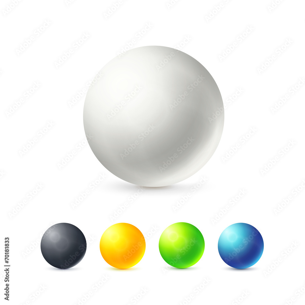 Collection of colorful glossy spheres Collection of colorful glossy spheres
