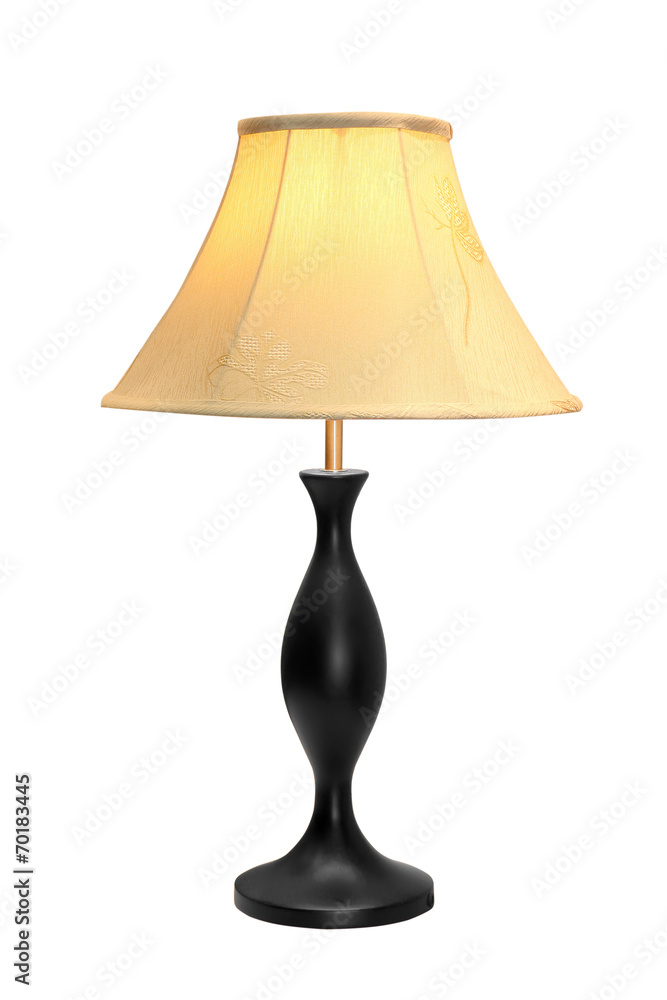 Obraz premium table lamp isolated on white background