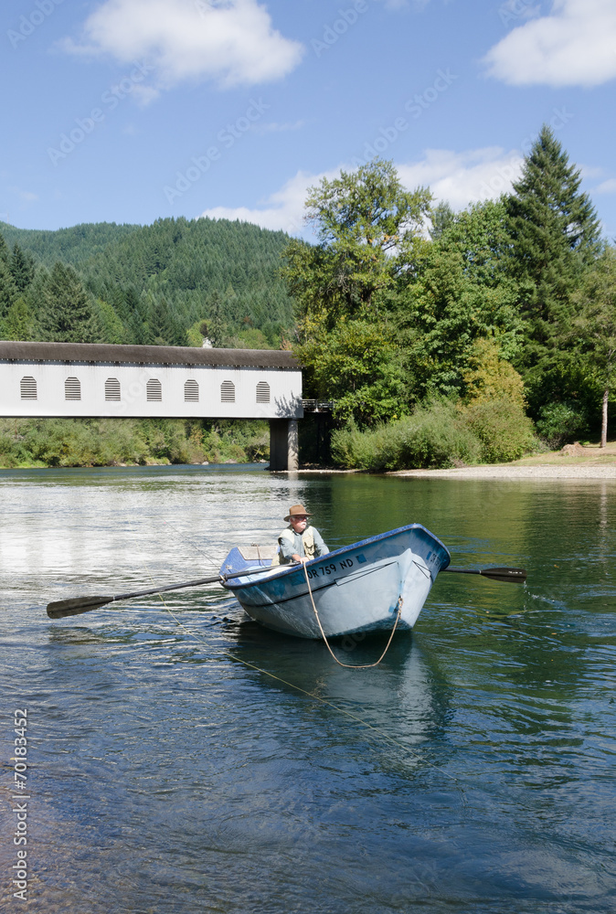 Obraz premium McKenzie River driftboat