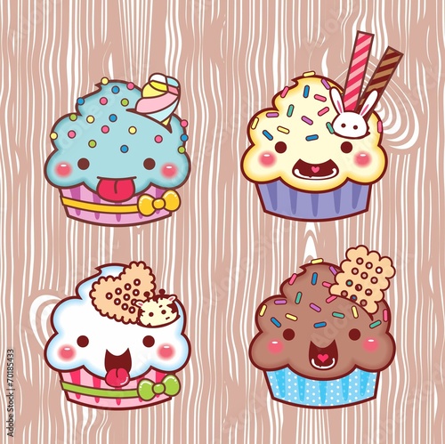 cartoon cupcake 25