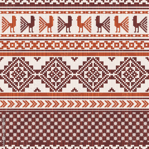 South american fabric ornamental pattern