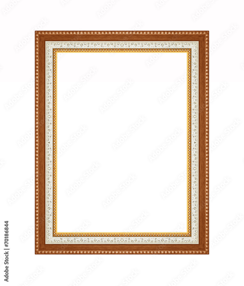 Picture frame carved wood frame Isolated on white background. Picture frame carved wood frame Isolated on white background.