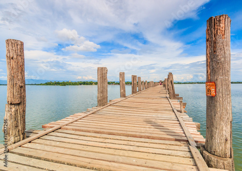 U bein bridge at Taungthaman lake  in Amarapura, Myanmar © Photo Gallery