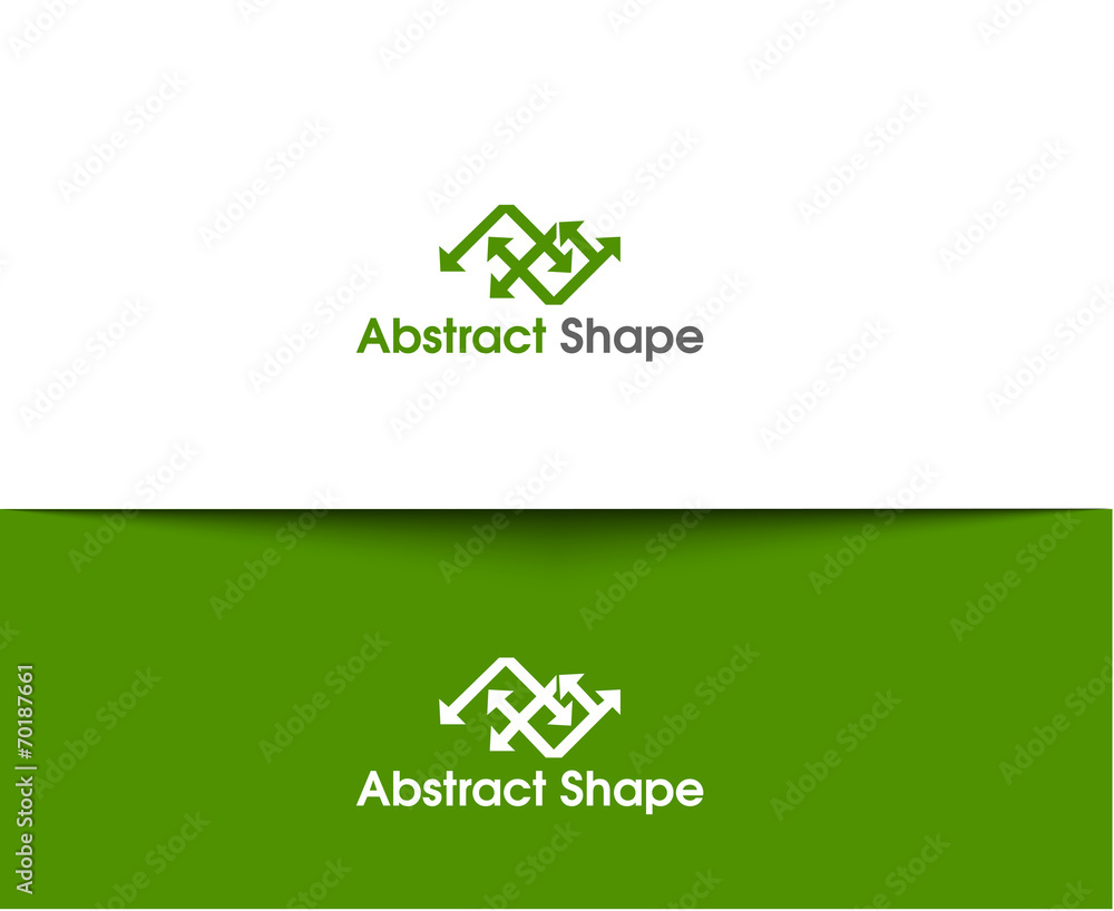 Abstract Shape web Icons and vector logo - obrazy, fototapety, plakaty 