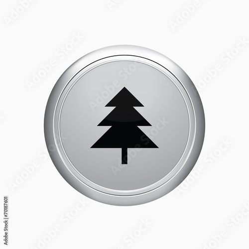 Internet button. tree icon on white background