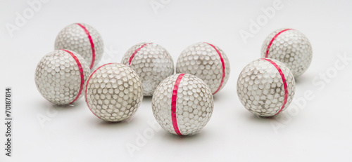 Old golf balls.