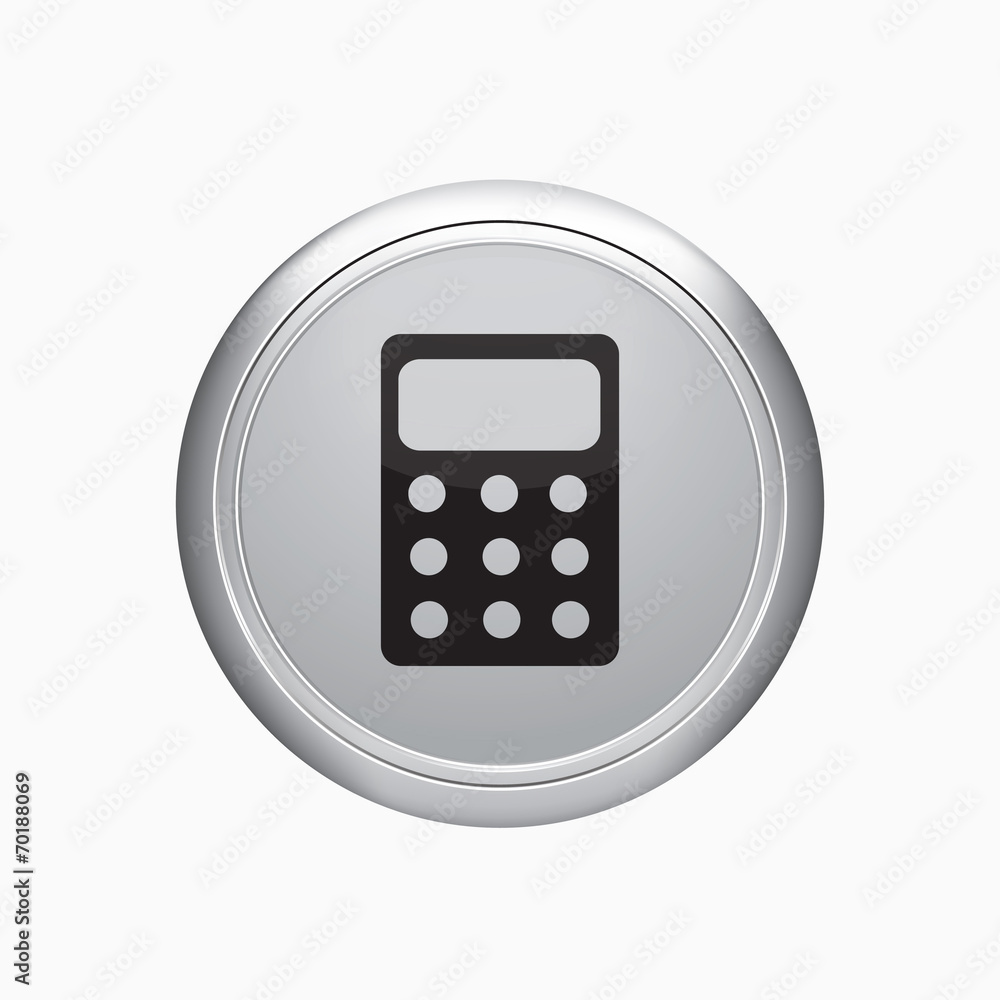 Internet button. calculator icon on white background. Internet button. calculator icon on white background.