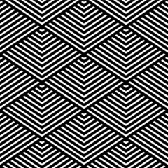 Fototapete Schwarz-weiße geometrische Muster Nahtlose Geometrische Textur Minimalistisch  © troyka