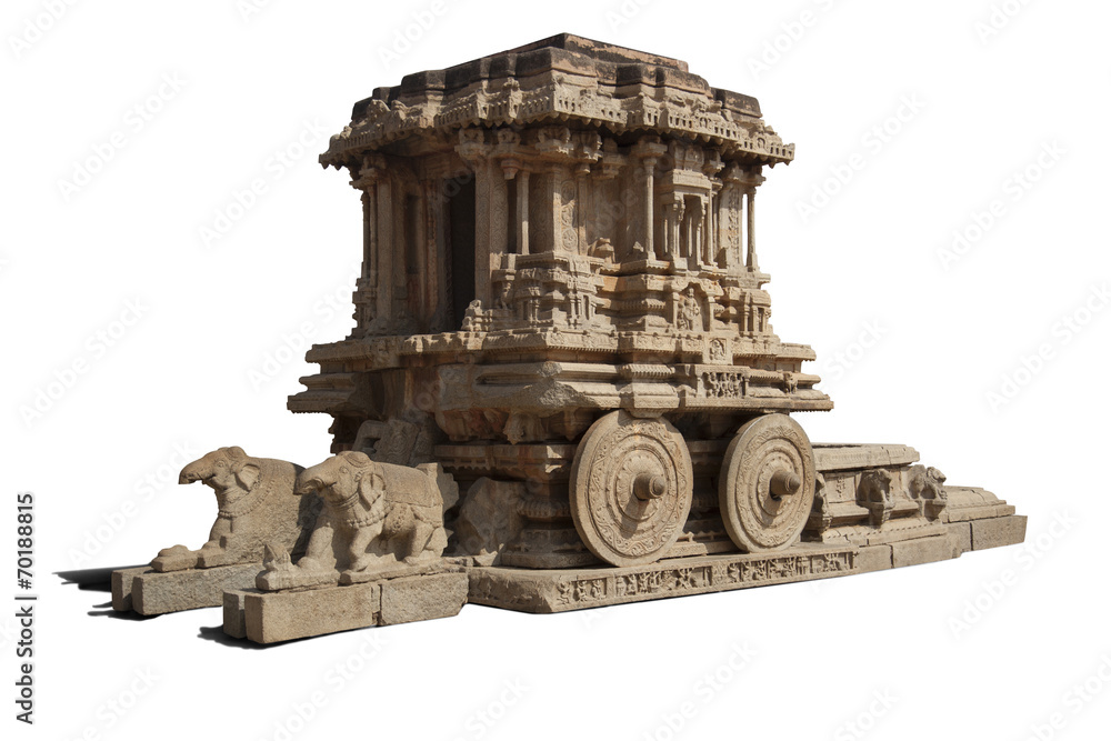 Fototapeta premium Stone chariot at vittalla temple