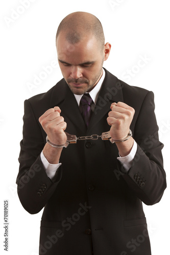 Foto Handcuffed Businessman