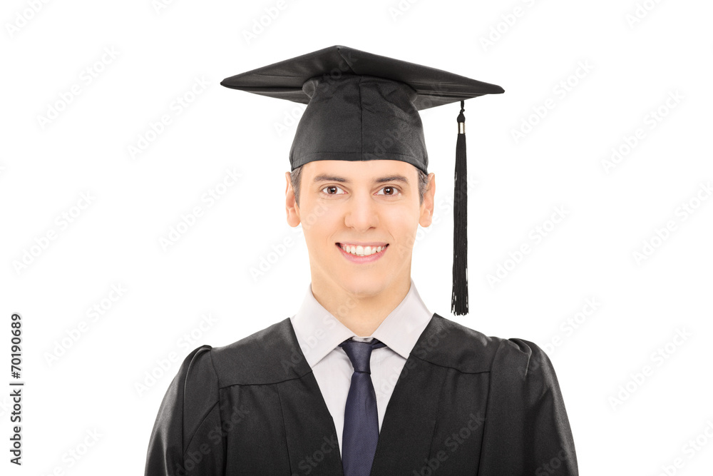 Portrait of a college graduate Portrait of a college graduate