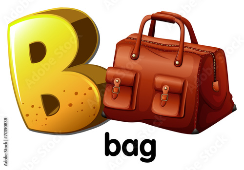 A letter B for bag