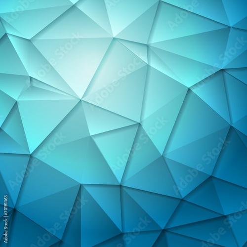 Tech geometry blue background