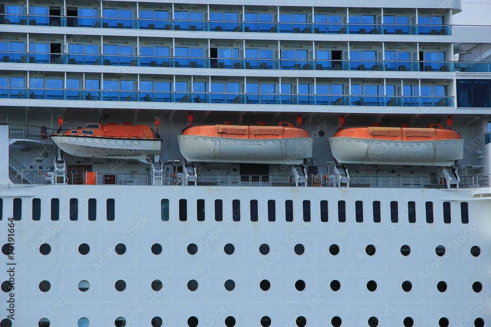 Detail of a Cruise Ship Detail of a Cruise Ship