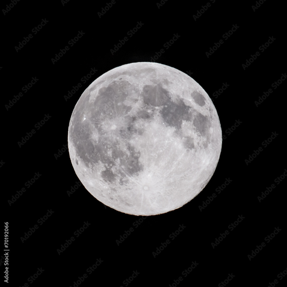 Obraz premium Closeup of full moon