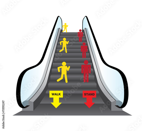 Escalators Vector photo