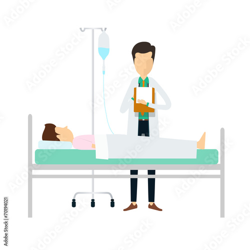 Doctors diagnosis patients Medical and science vector