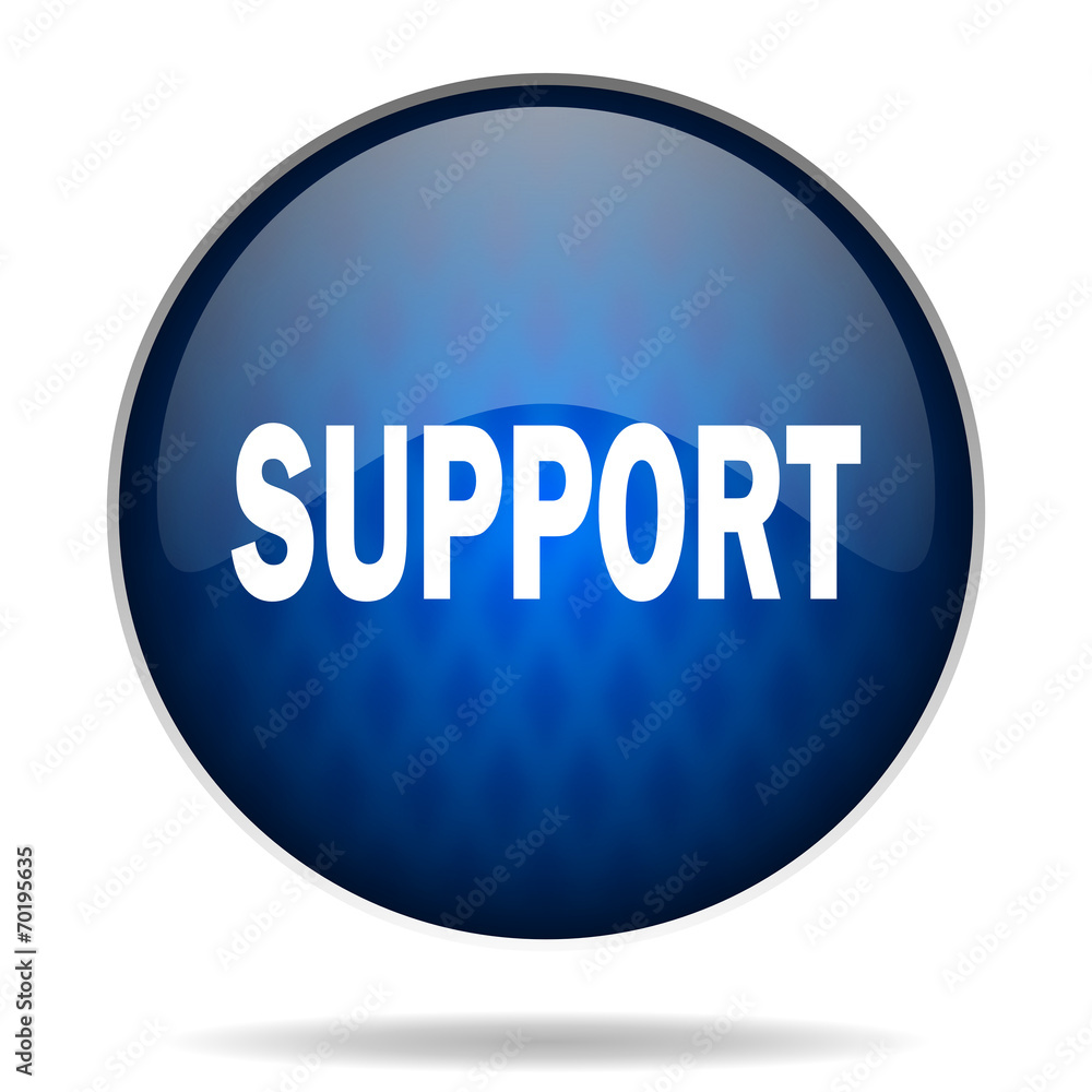 support internet blue icon support internet blue icon