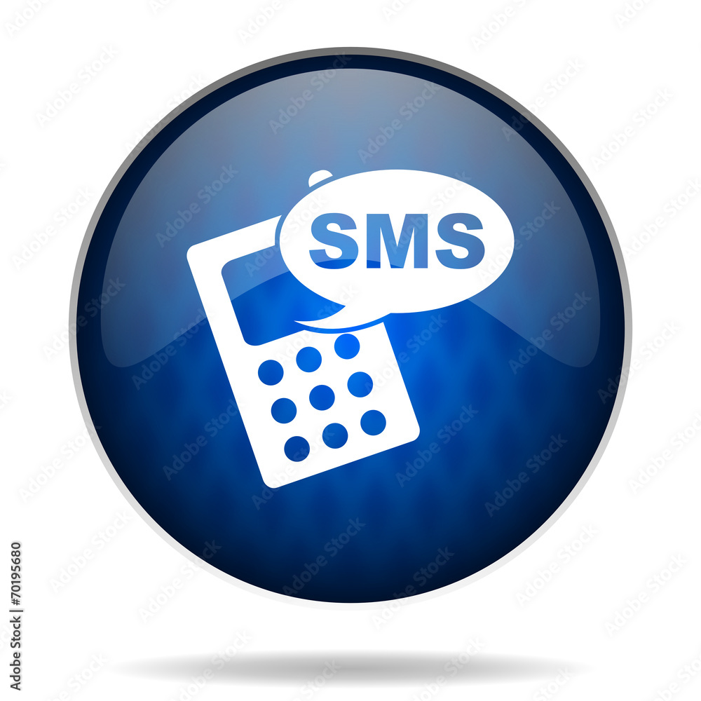 sms internet blue icon sms internet blue icon
