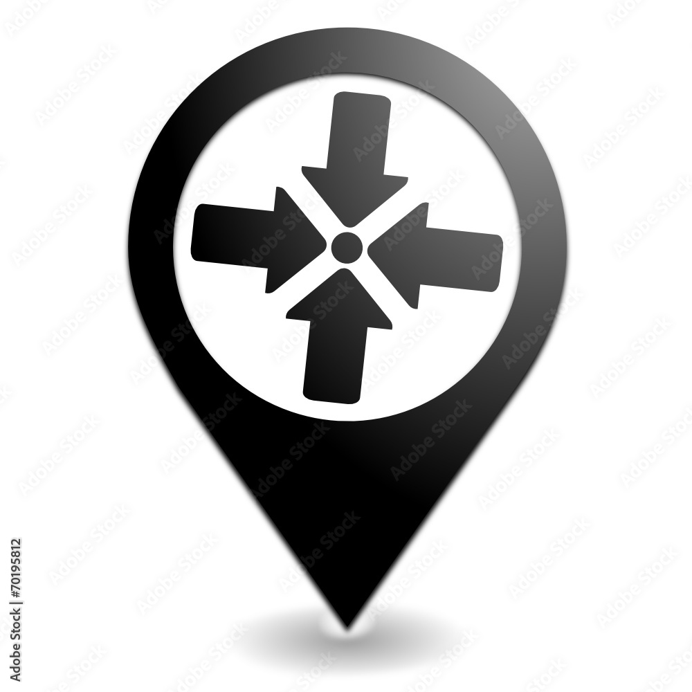 point de rassemblement sur symbole localisation noir point de rassemblement sur symbole localisation noir