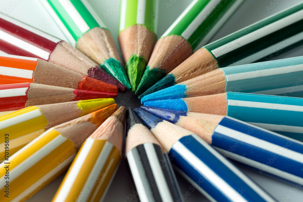 Naklejka premium Color pencils