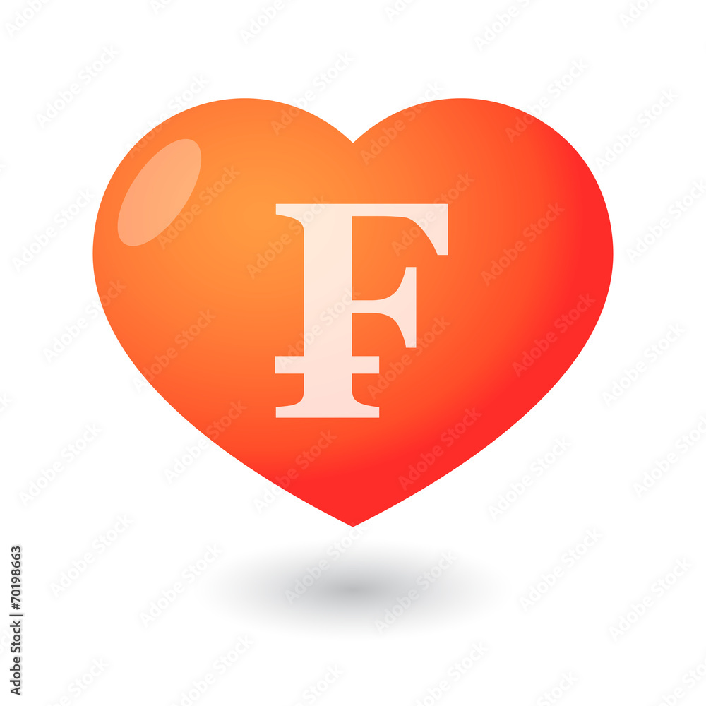 Heart with a currency icon Heart with a currency icon