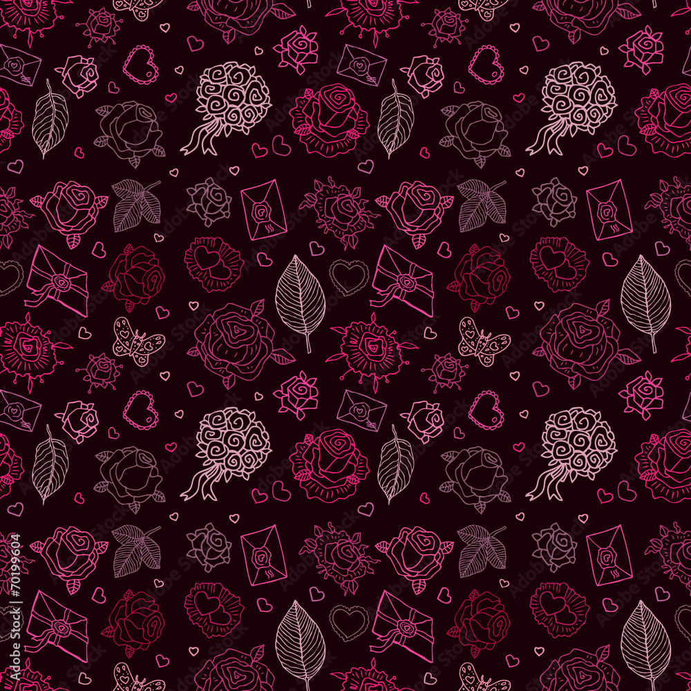Seamless wedding patterns. Seamless wedding patterns.