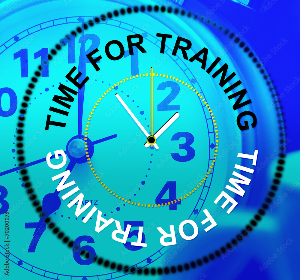 Time For Training Represents Lesson Instruction And Learn Time For Training Represents Lesson Instruction And Learn