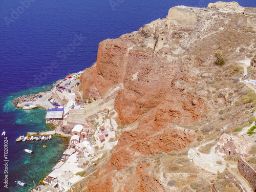 Retro look Oia Ia in Greece photo