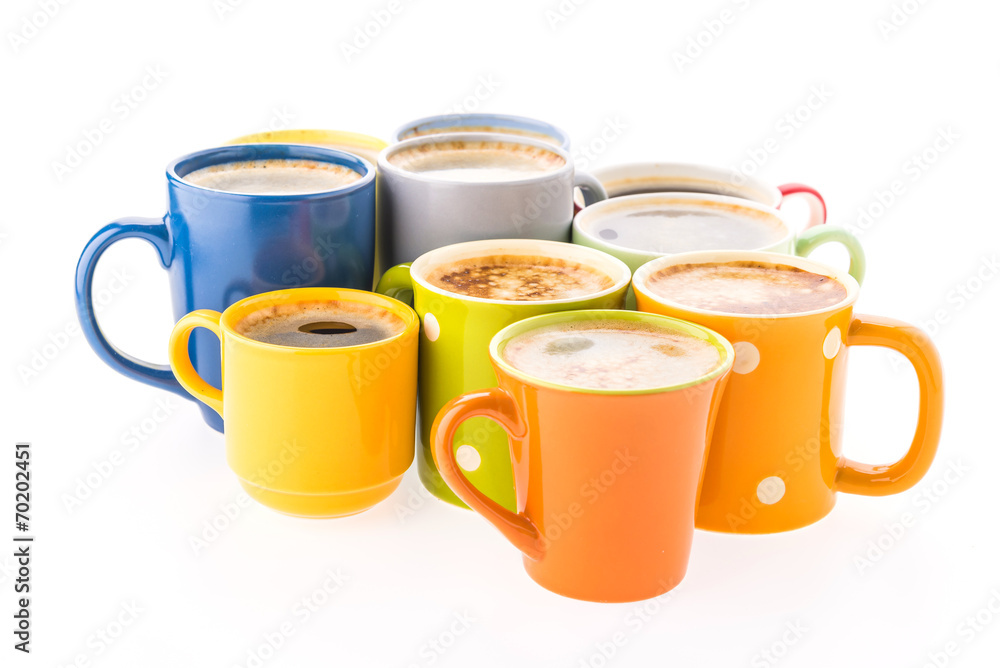 Obraz premium Coffee cup isolated on white background