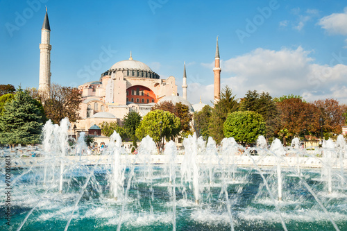 Hagia Sophia mosque in Istanbul Turkey