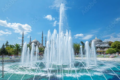 Blue mosque  Sultanahmet in Istanbul Turkey