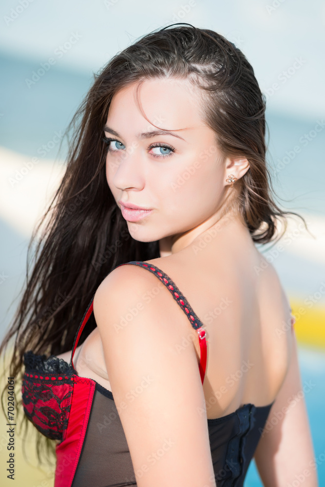 Alluring young brunette Alluring young brunette