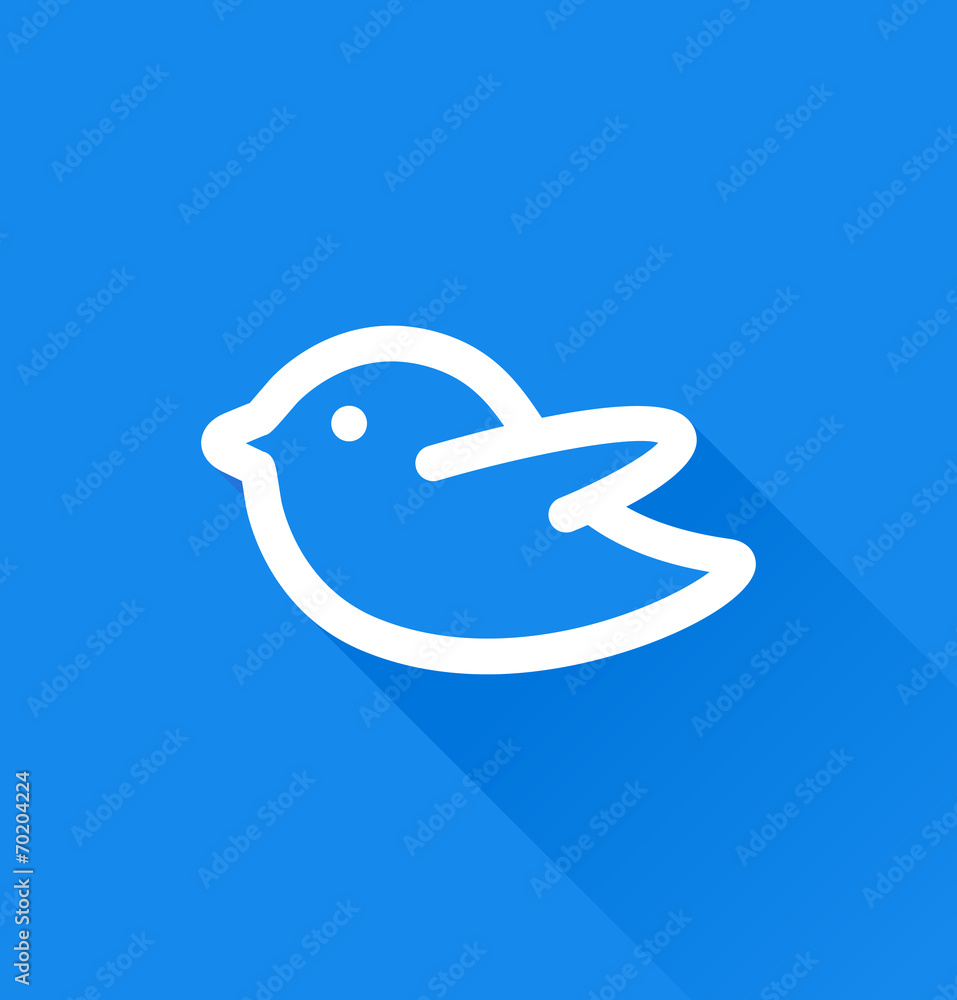 Blue bird social media web icon Blue bird social media web icon