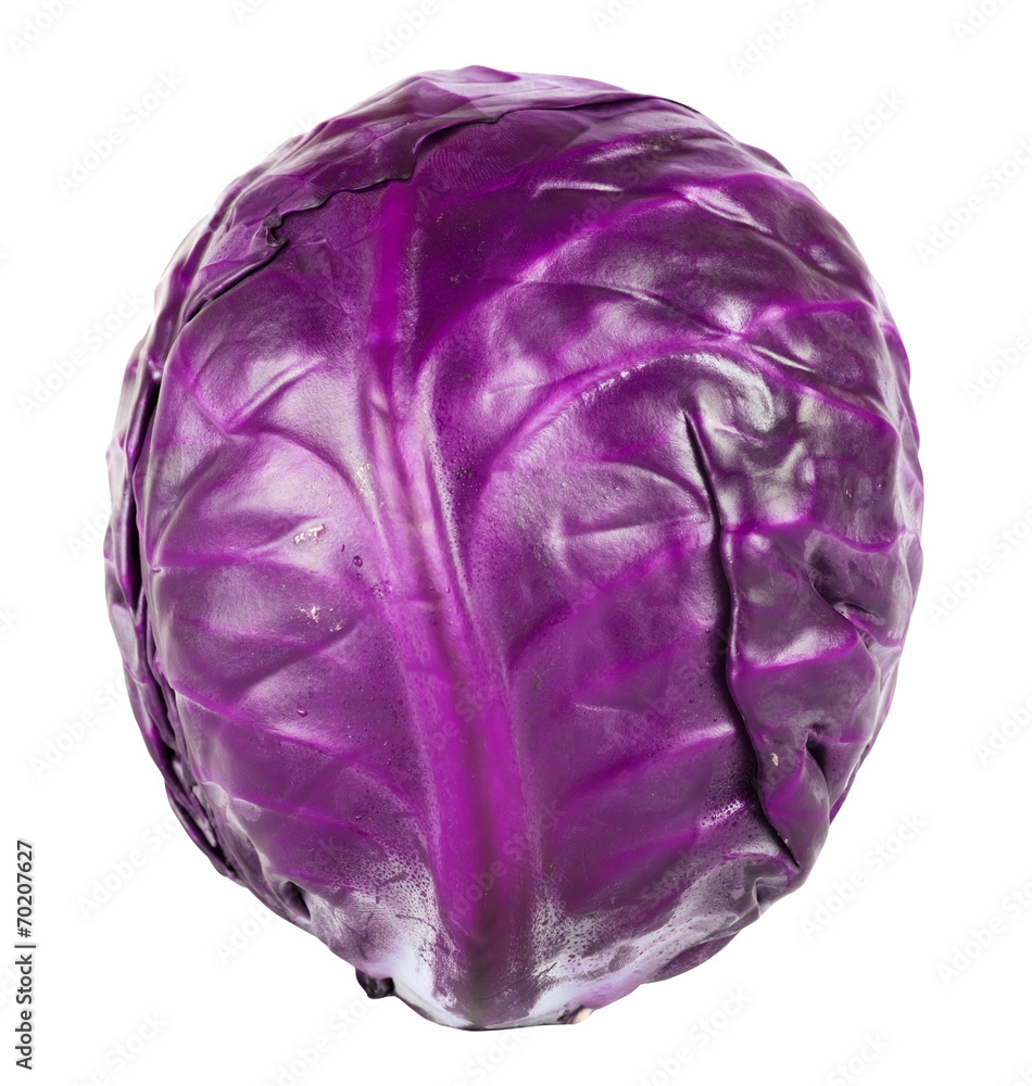 Red cabbage isolated on white Red cabbage isolated on white