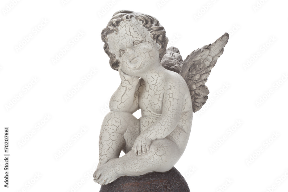 Little angel isolated on white background Little angel isolated on white background