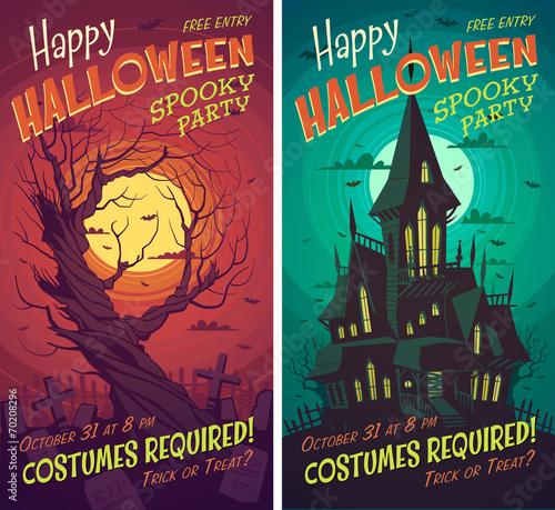 Halloween poster \ background \ card. Vector illustration.